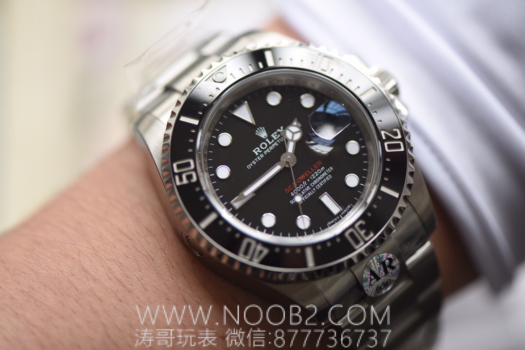 AR Factory Rolex kırmızı yazılı Sea-Dweller V3 versiyonu "tek kırmızı hayalet kral" 904L SEA-DWELLER 126600 Seagull 2824 mekanizmalı replika saat incelemesi — 26. fotoğraf
