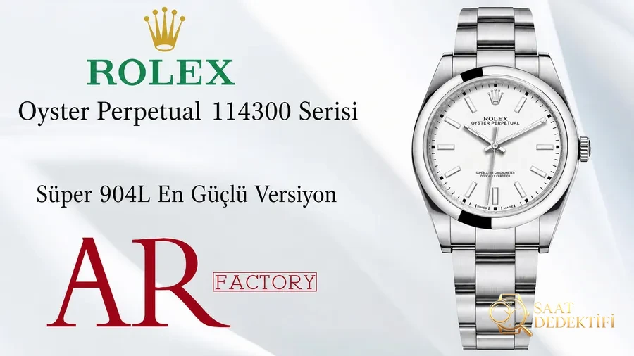 AR Factory Rolex Oyster Perpetual serisi m114300 kol saati incelemesi - Kadran Detayı ve Bezel İşçiliği