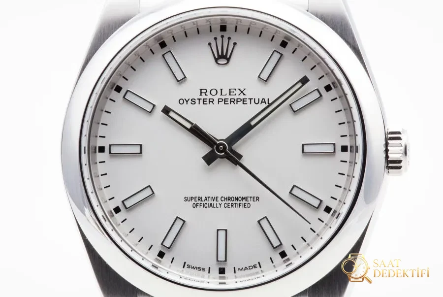 AR Factory Rolex Oyster Perpetual serisi m114300 kol saati incelemesi - Kasa Profili ve Kurma Kolu İncelemesi