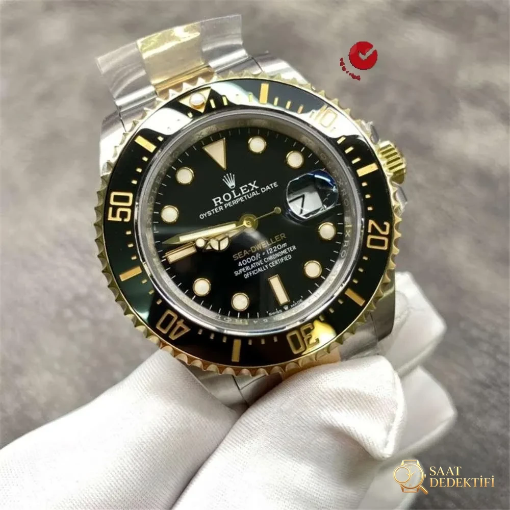 AR Factory Rolex tek altın Rüya Kral 126603 detaylı inceleme - Kadran Detayı ve Bezel İşçiliği