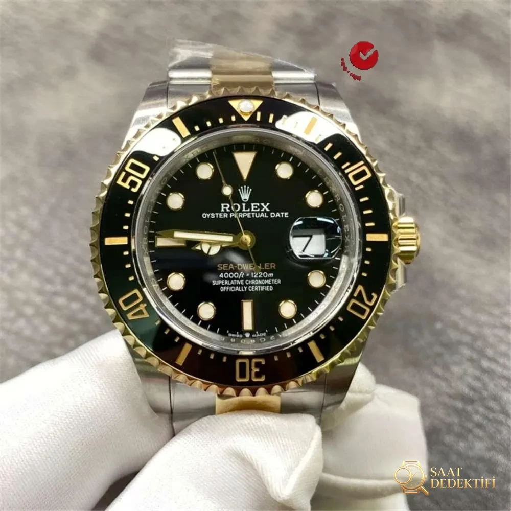 AR Factory Rolex tek altın Rüya Kral 126603 detaylı inceleme - Arka Kapak ve Mekanizma Detayı
