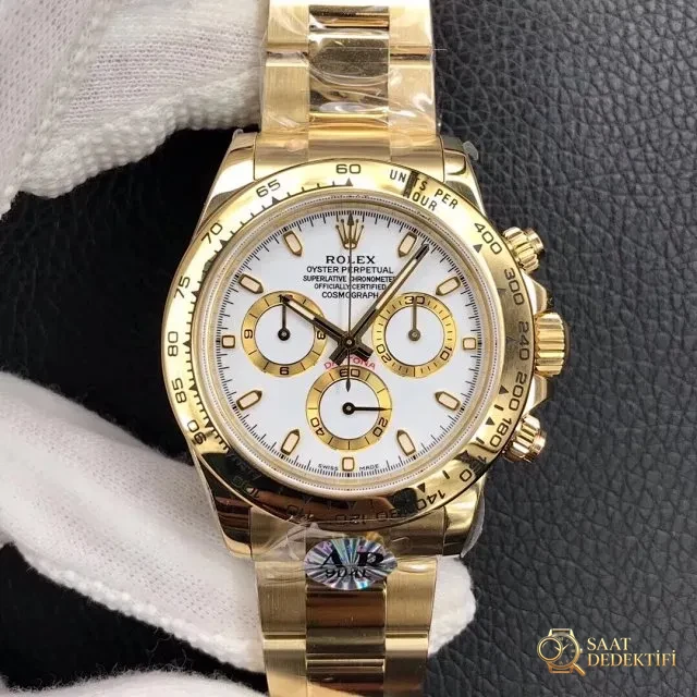 Replika Rolex Daytona 116508 Beyaz Kadran