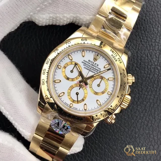 AR Factory V2 Edition Replika Rolex Daytona 116508 Sarı Altın Saat, Clone 4130 Mekanizmalı - Kasa Çeliği ve Polisaj Kalitesi