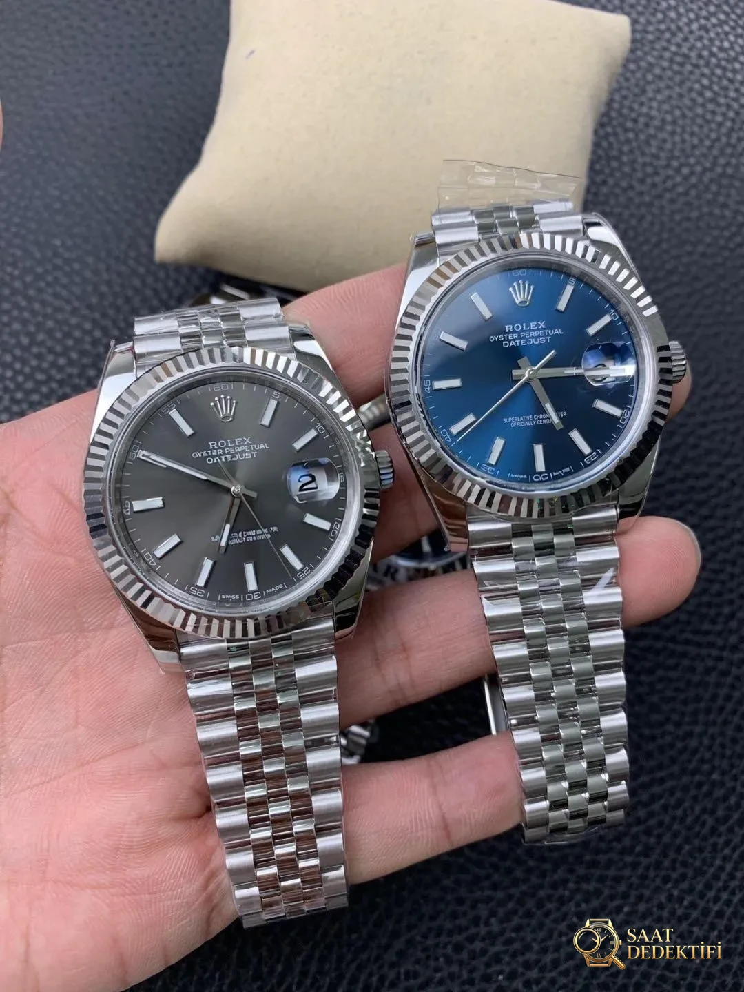AR Factory V2 sürümü Rolex Datejust 36 mm 904 çelik dişli bezel replika saat incelemesi - Arka Kapak ve Mekanizma Detayı