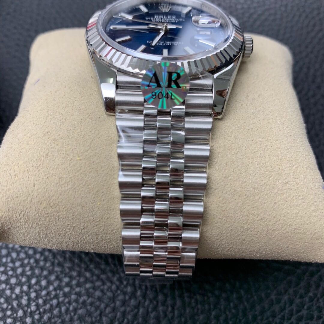 AR Factory V2 sürümü Rolex Datejust 36 mm 904 çelik dişli bezel replika saat incelemesi — 12. fotoğraf