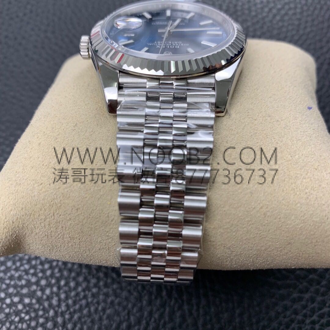 AR Factory V2 sürümü Rolex Datejust 36 mm 904 çelik dişli bezel replika saat incelemesi — 13. fotoğraf