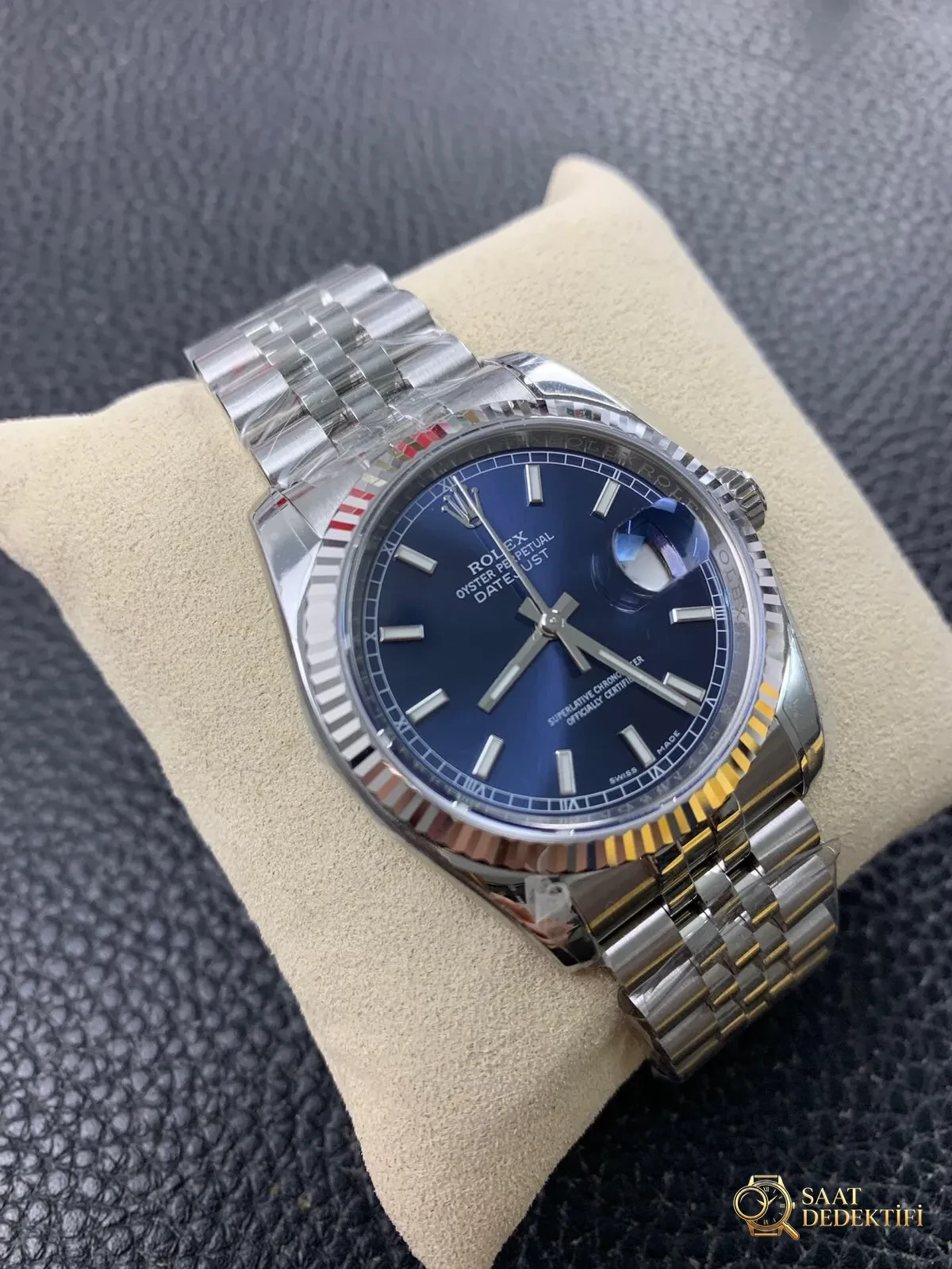 AR Factory V2 sürümü Rolex Datejust 36 mm 904 çelik dişli bezel replika saat incelemesi - Tepe Koruması ve Ayar Fonksiyonu