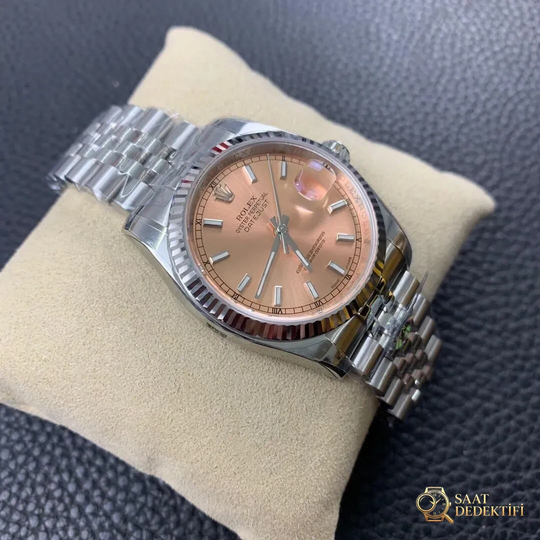 AR Factory V2 sürümü Rolex Datejust 36 mm 904 çelik dişli bezel replika saat incelemesi - Tepe Kilit Mekanizması ve Conta Yapısı
