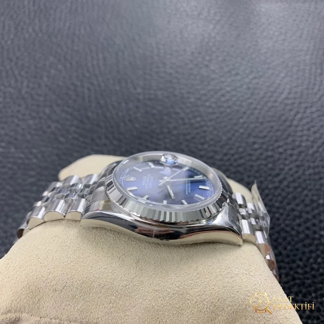 AR Factory V2 sürümü Rolex Datejust 36 mm 904 çelik dişli bezel replika saat incelemesi - Toka İçi Mikro Ayar Mekanizması