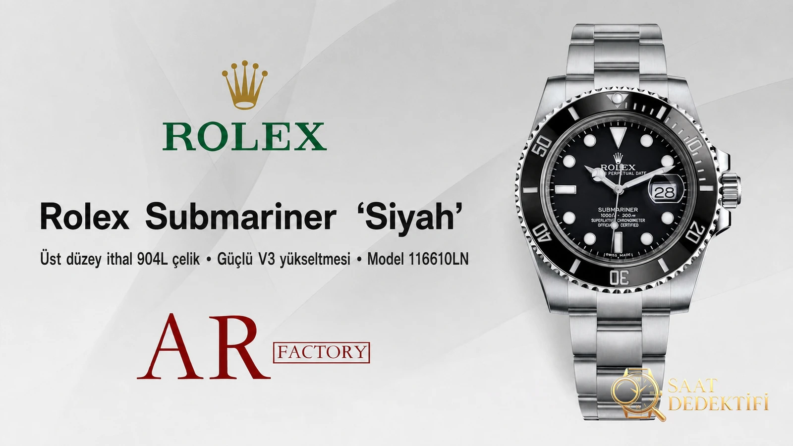AR Rolex Su Hayaleti V3 Sürümünde Neler Güncellendi? - Kadran Detayı ve Bezel İşçiliği