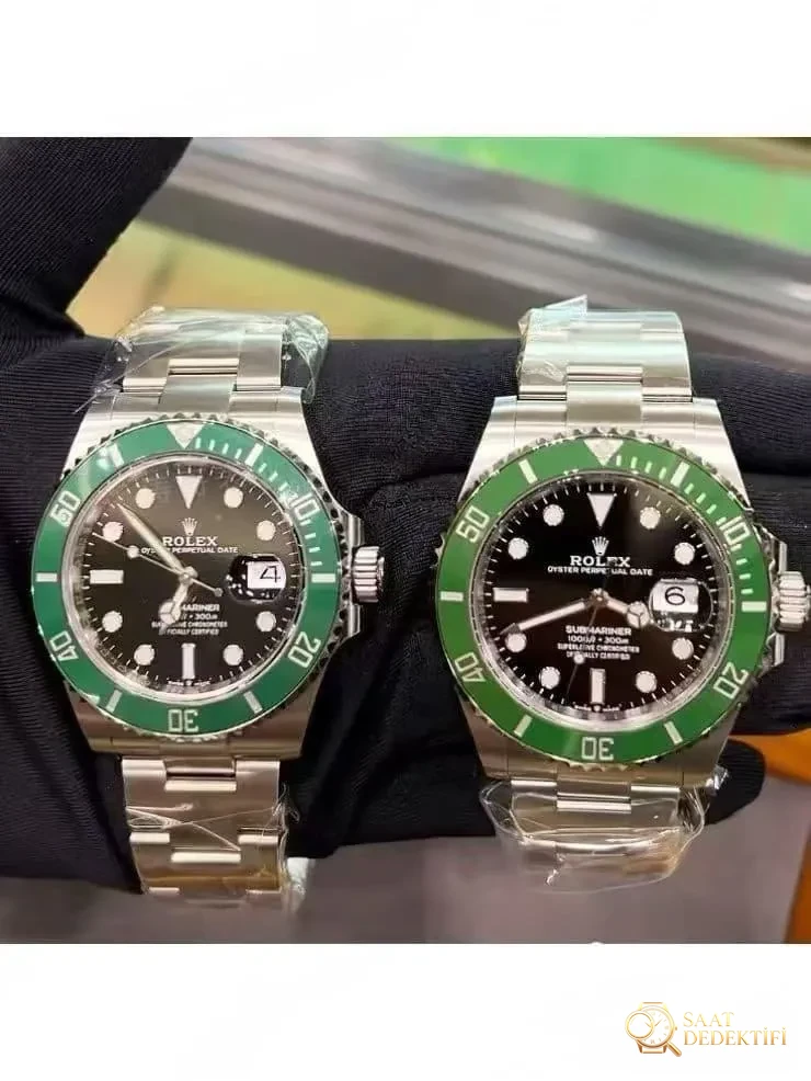 ARF Factory Rolex dördüncü nesil yeşil su hayaleti Dandong 3235 mekanizmalı, açık yeşil bezelli yeni model incelemesi - Kadran Detayı ve Bezel İşçiliği