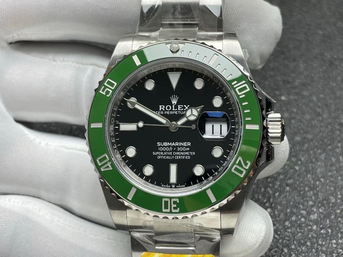 ARF Factory Rolex dördüncü nesil yeşil su hayaleti Dandong 3235 mekanizmalı, açık yeşil bezelli yeni model incelemesi — 3. fotoğraf