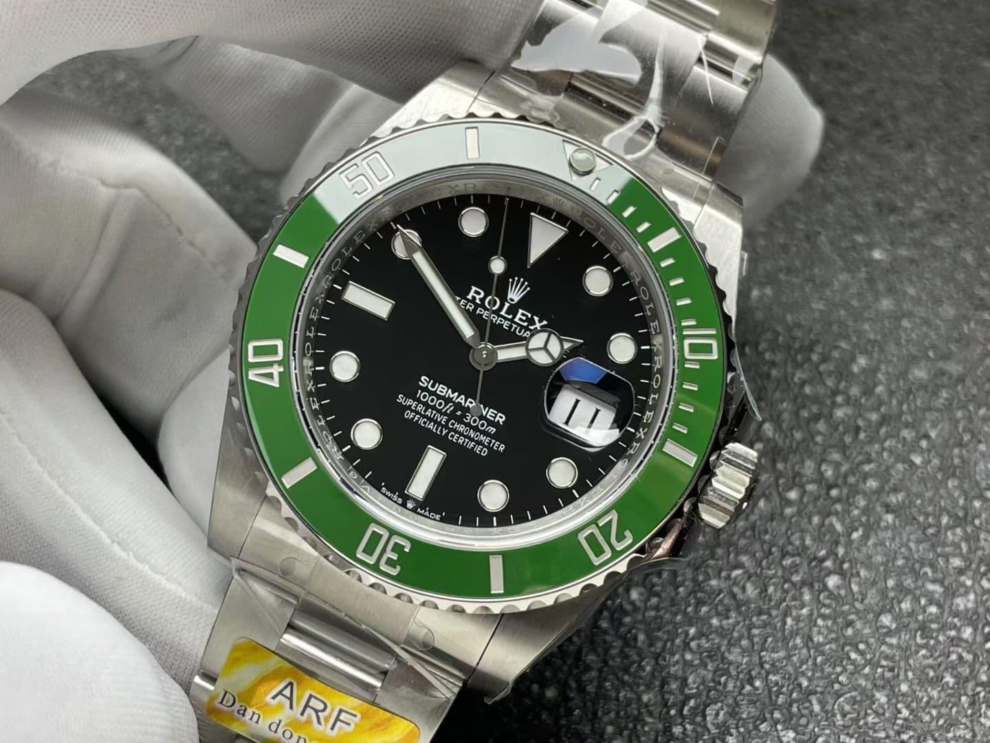 ARF Factory Rolex dördüncü nesil yeşil su hayaleti Dandong 3235 mekanizmalı, açık yeşil bezelli yeni model incelemesi — 4. fotoğraf