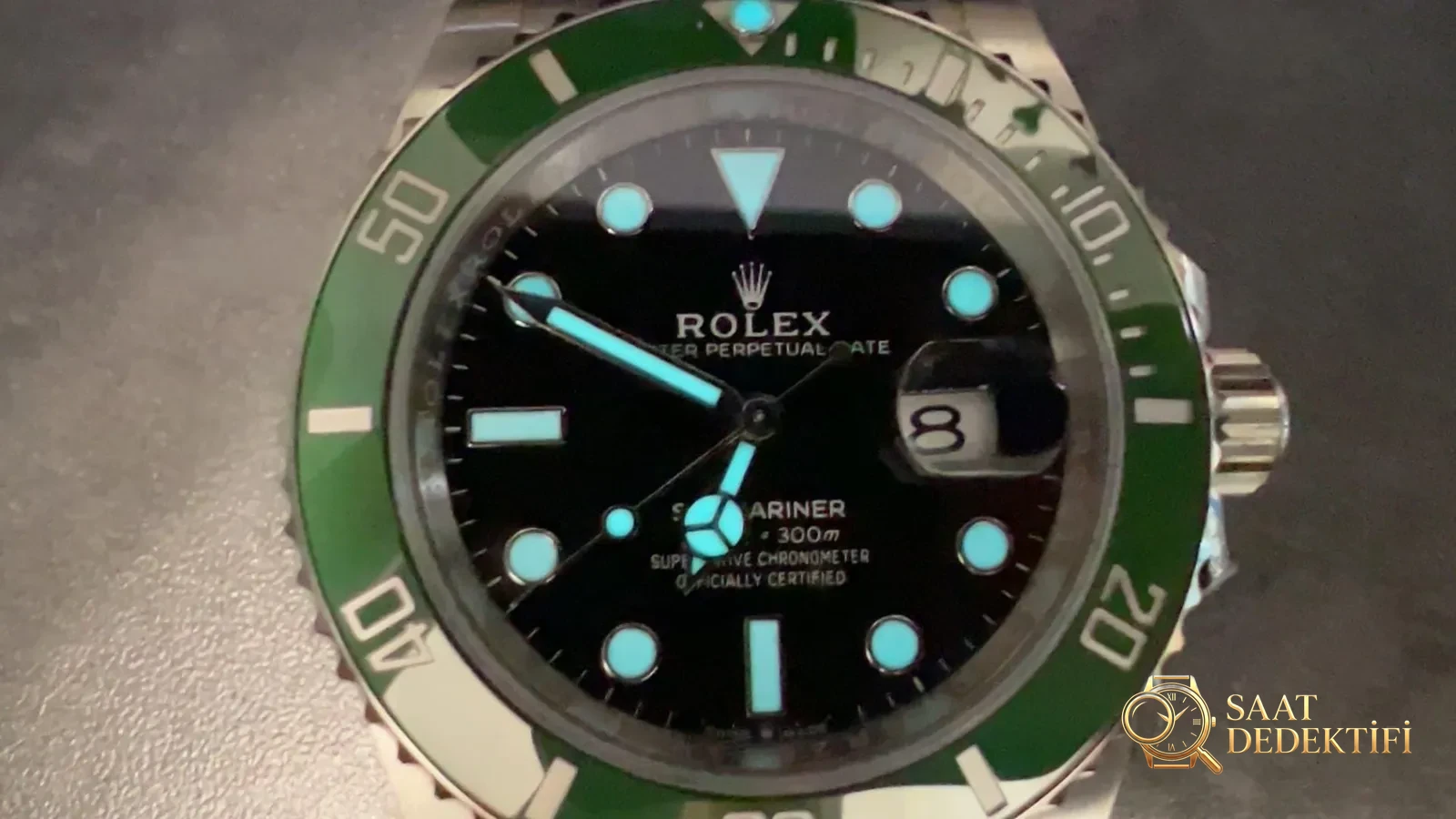 ARF Factory Rolex dördüncü nesil yeşil su hayaleti Dandong 3235 mekanizmalı, açık yeşil bezelli yeni model incelemesi - Klips Kilidi ve Lazer Damgalar