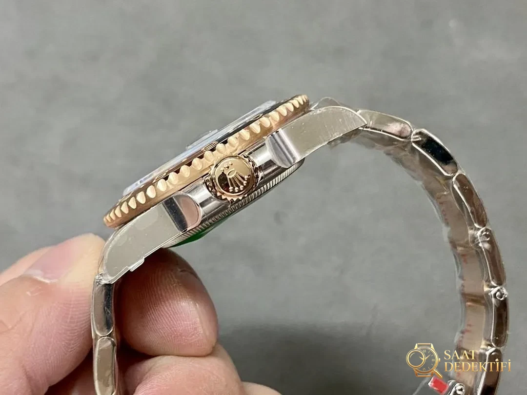 ARF Factory Rolex GMT İki Renkli Altın Root Beer Bezel Ağırlıklandırılmış Versiyon 176 Gram - Makro Kadran ve İndeks İşçiliği