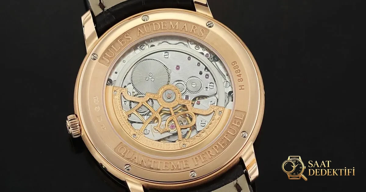 Audemars Piguet Jules Audemars Perpetual Calendar Case Back Caliber 2120 2802