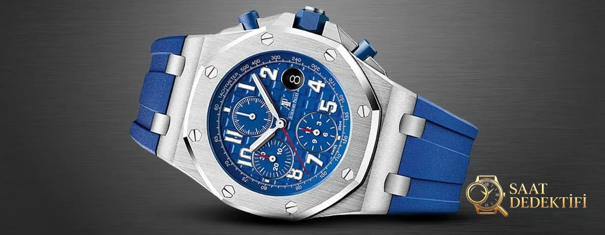 26470st.oo.a030ca AP Royal Oak Offshore Kronograf 42mm Mavi Kauçuk Kayış