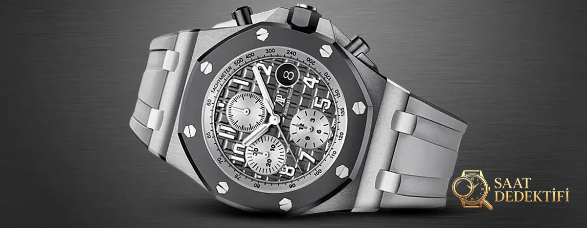 26470io.oo.a006ca AP Royal Oak Offshore Kronograf 42mm Titanyum Gri