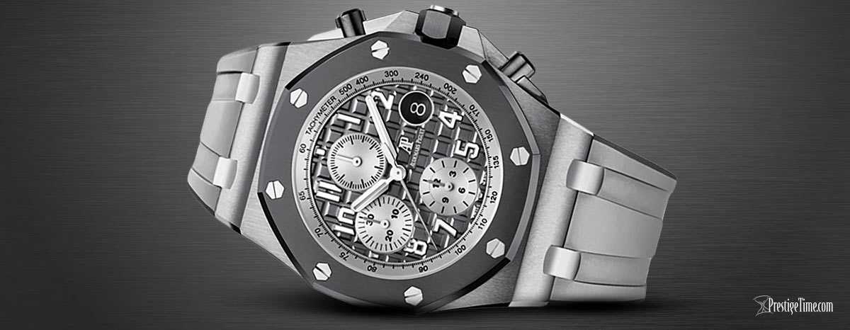 26470io.oo.a006ca AP Royal Oak Offshore Kronograf 42mm Titanyum Gri
