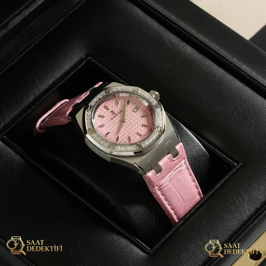 Audemars Piguet Royal Oak Ref. 67601 kuvars kadın saati (Pembe) - Tanrıçanıza