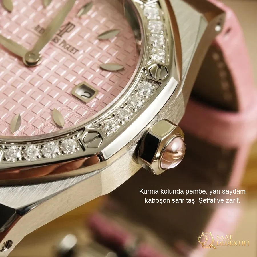 Audemars Piguet Royal Oak Ref. 67601 kuvars kadın saati (Pembe) - Tanrıçanıza
