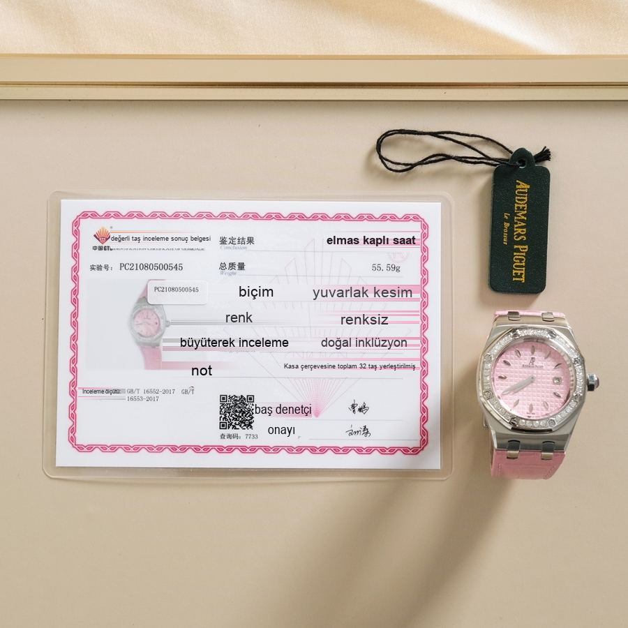 Audemars Piguet Royal Oak Ref. 67601 kuvars kadın saati (Pembe) - Tanrıçanıza "Sevgililer Günü" hediyesi — 10. fotoğraf