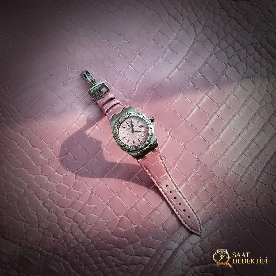 Audemars Piguet Royal Oak Ref. 67601 kuvars kadın saati (Pembe) - Tanrıçanıza