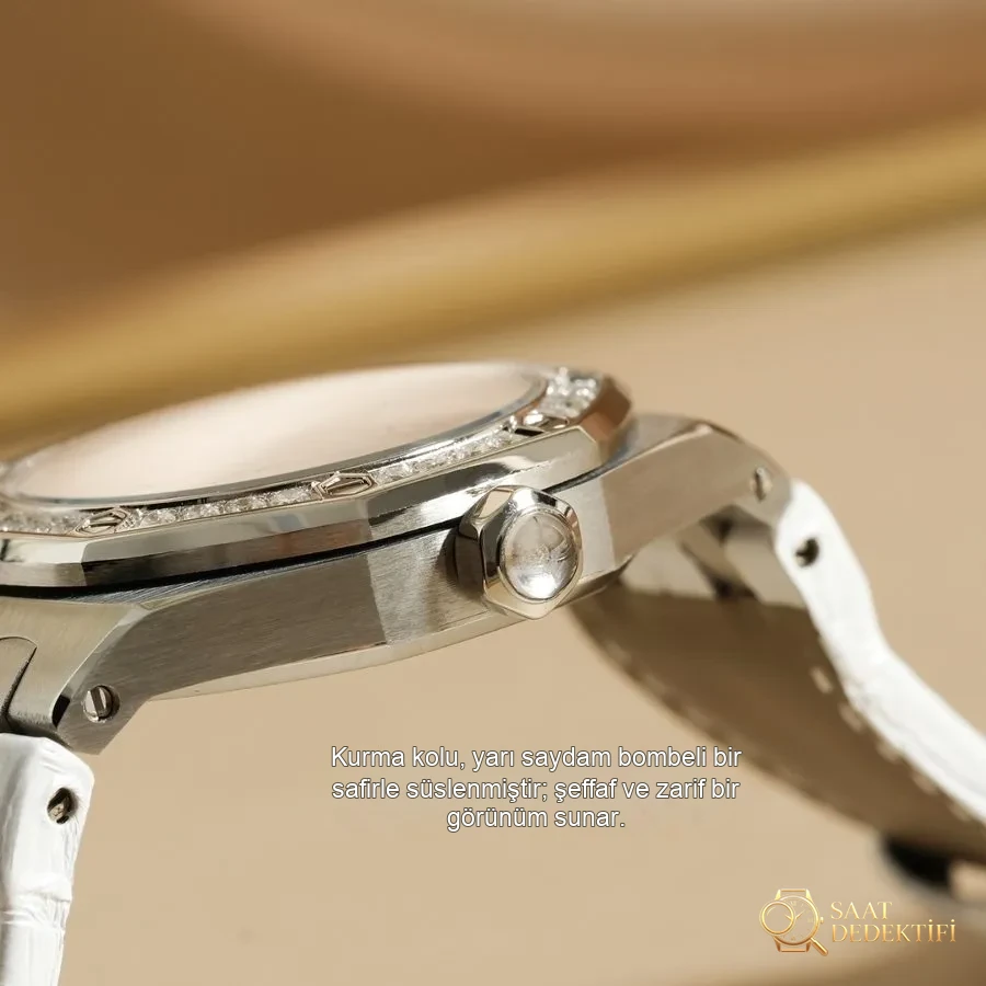 Audemars Piguet Royal Oak serisi model 67601 kuvars saat (beyaz) - tanrıçanıza 
