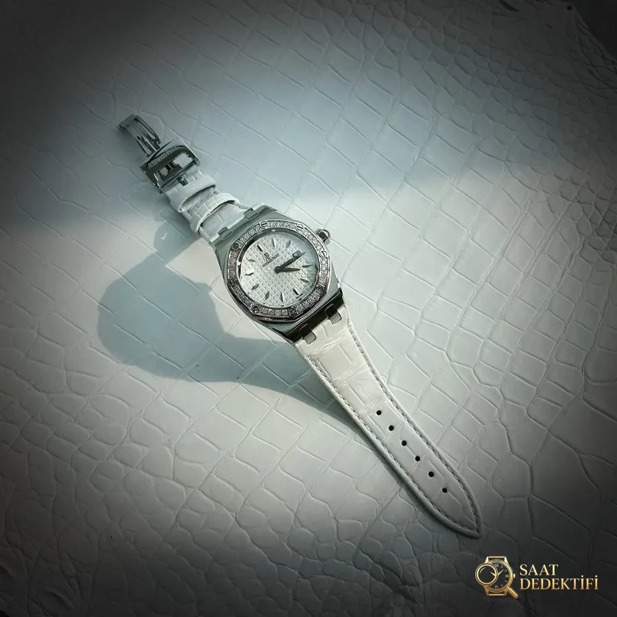 Audemars Piguet Royal Oak serisi model 67601 kuvars saat (beyaz) - tanrıçanıza 