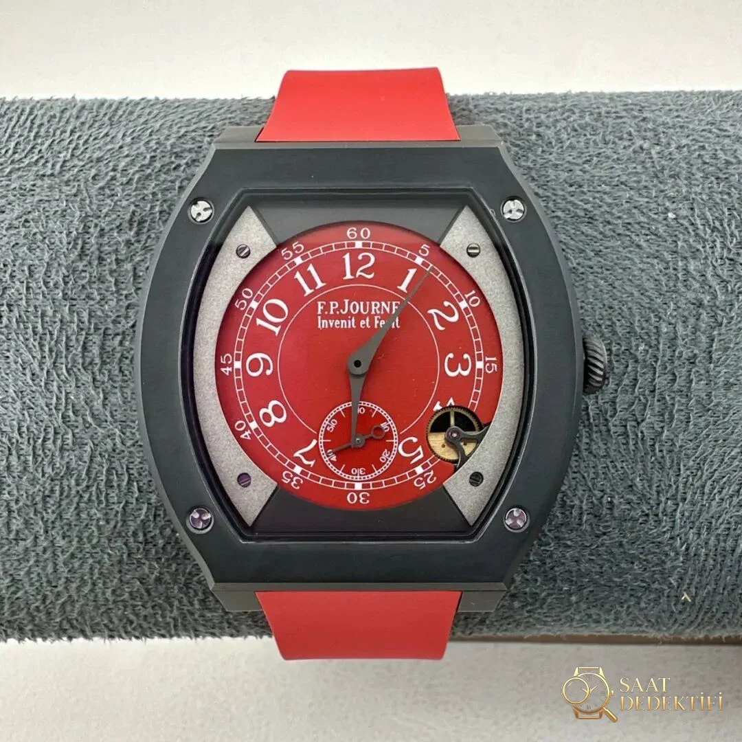 AV Factory F.P. Journe Élégante Kırmızı Kadran ve Flat-Tortue Kasa Ön Yüzü