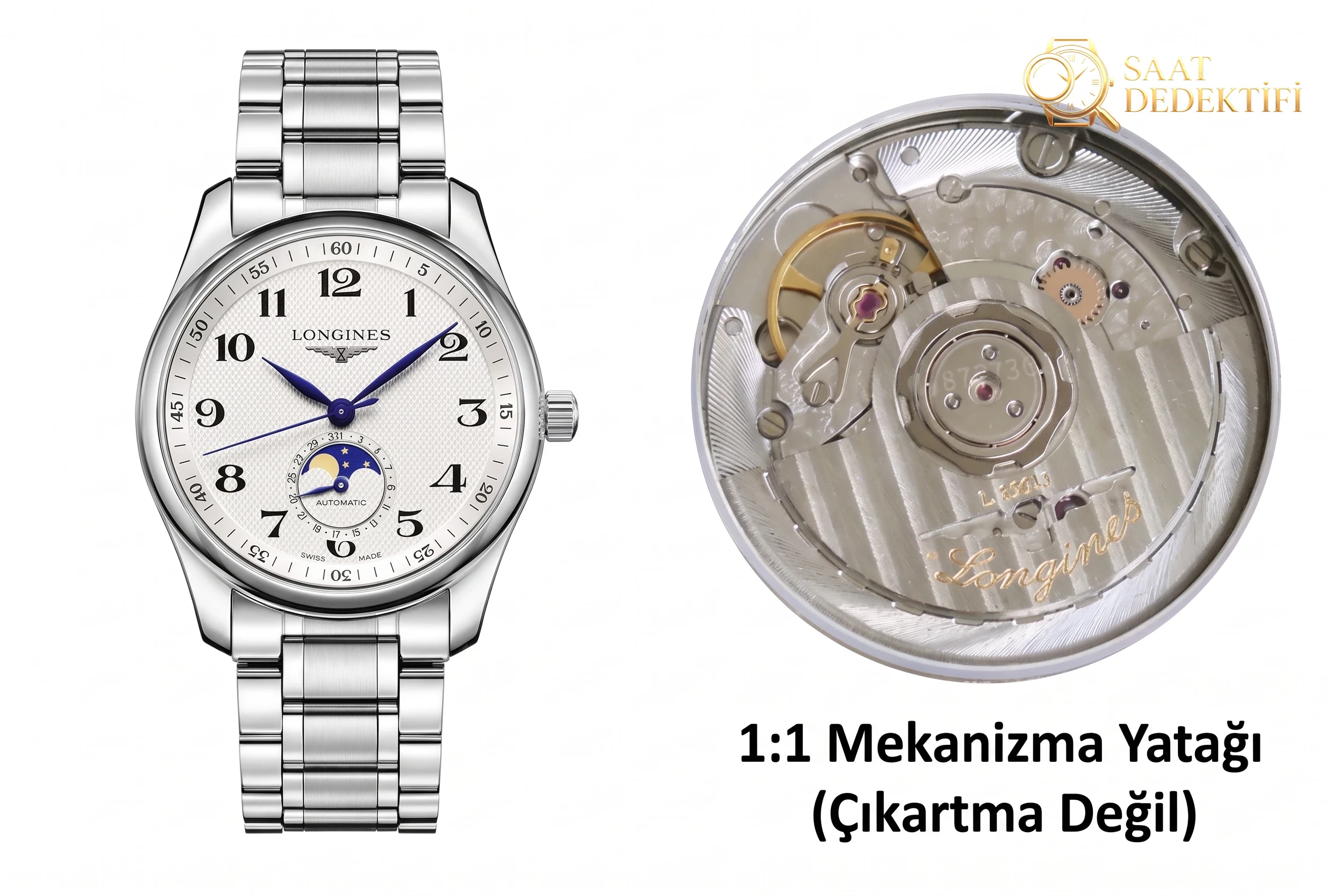 Longines Replika Saat İncelemesi - Ön Görünüm ve Kasa Tasarımı