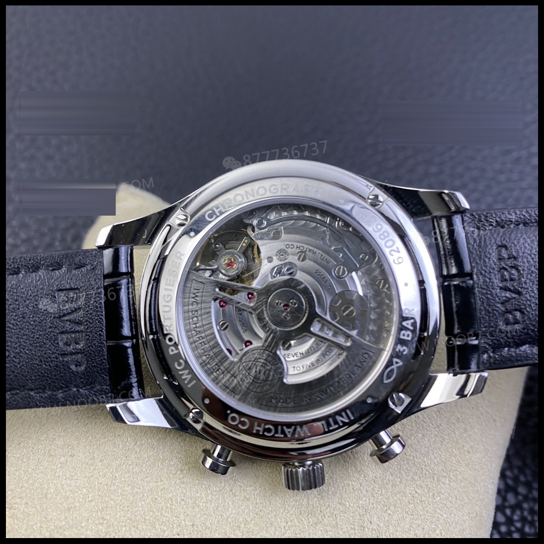 AZ Factory IWC Portugieser yeşil kadranlı, 150. yıl kronografı, arkası şeffaf: işçilik gerçekten nasıl? — 8. fotoğraf