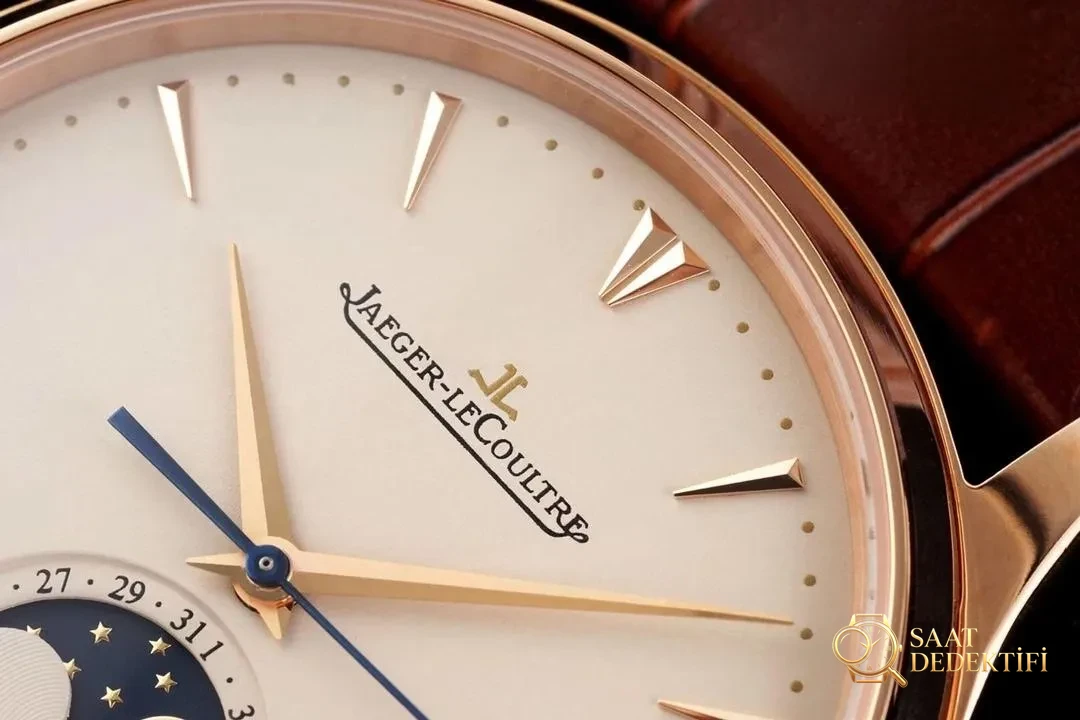 AZ Factory Jaeger-LeCoultre fasi lunari Master q1362520 quadrante bianco oro rosa - Profilo della cassa e recensione della corona