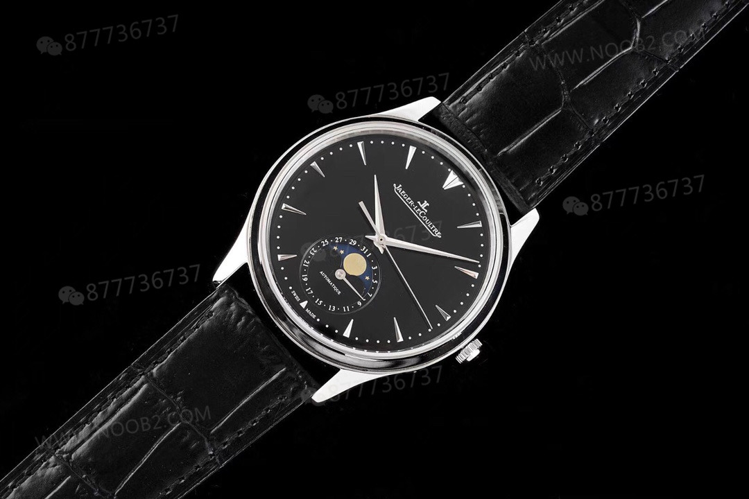 AZ Factory Jaeger-LeCoultre Ay Evreli Master q1368470 Siyah Kadran — 1. fotoğraf