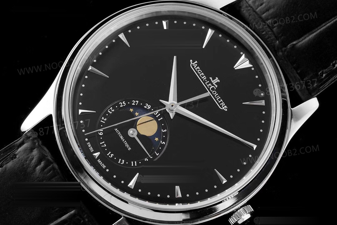 AZ Factory Jaeger-LeCoultre Ay Evreli Master q1368470 Siyah Kadran — 2. fotoğraf