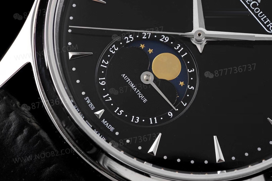 AZ Factory Jaeger-LeCoultre Ay Evreli Master q1368470 Siyah Kadran — 3. fotoğraf