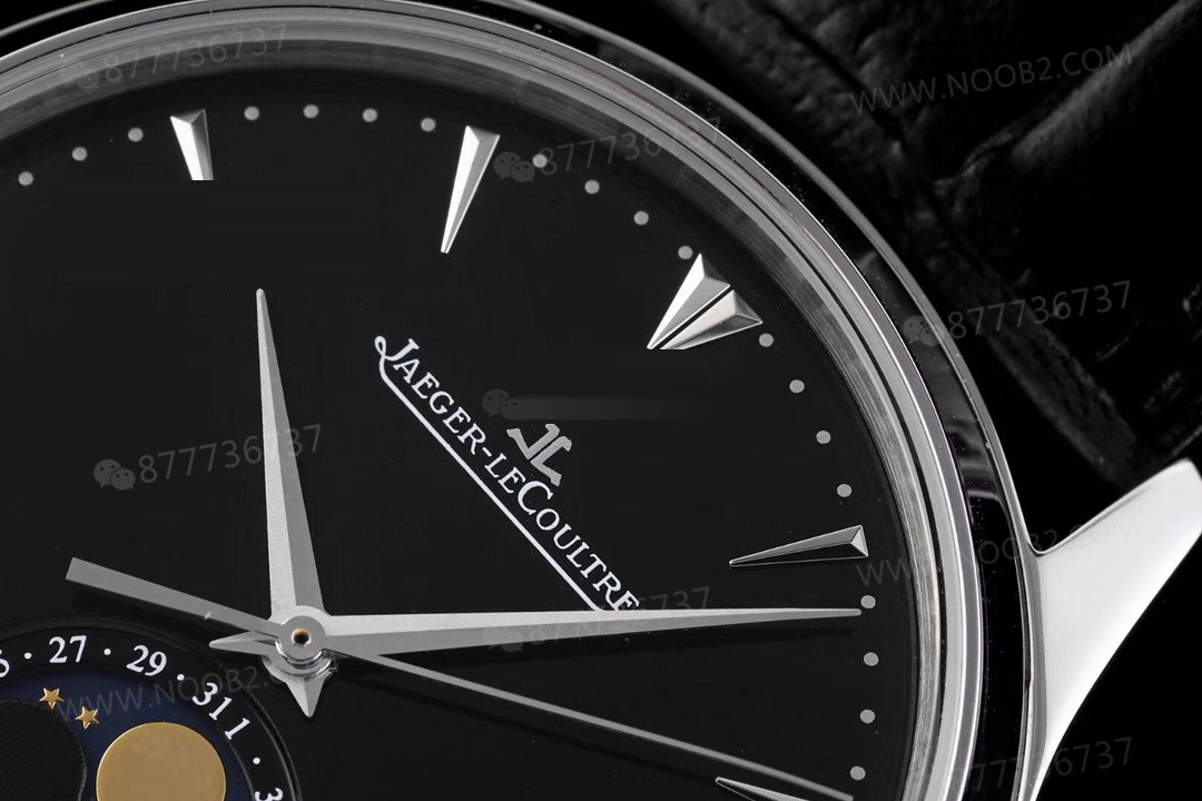 AZ Factory Jaeger-LeCoultre Ay Evreli Master q1368470 Siyah Kadran — 4. fotoğraf