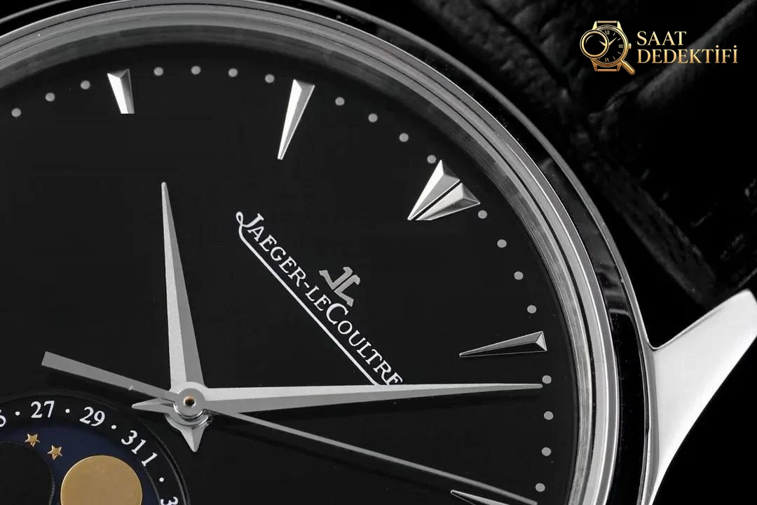 AZ Factory Jaeger-LeCoultre Ay Evreli Master q1368470 Siyah Kadran - Arka Kapak ve Mekanizma Detayı