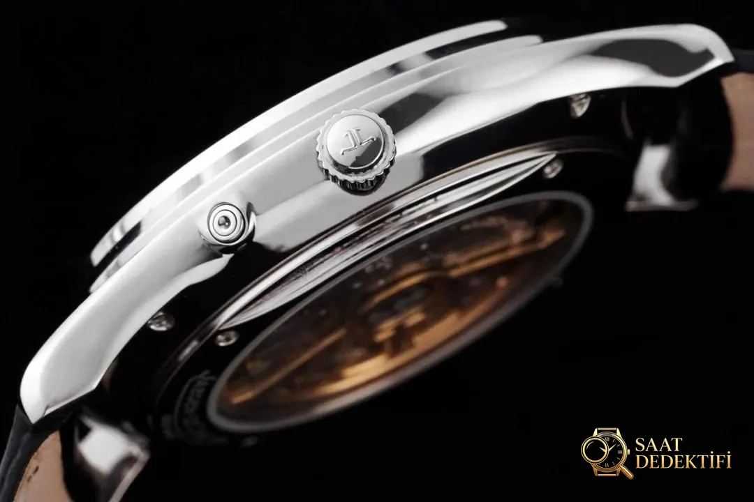 AZ Factory Jaeger-LeCoultre Ay Evreli Master q1368470 Siyah Kadran - Bilezik, Toka ve Klips Mekanizması