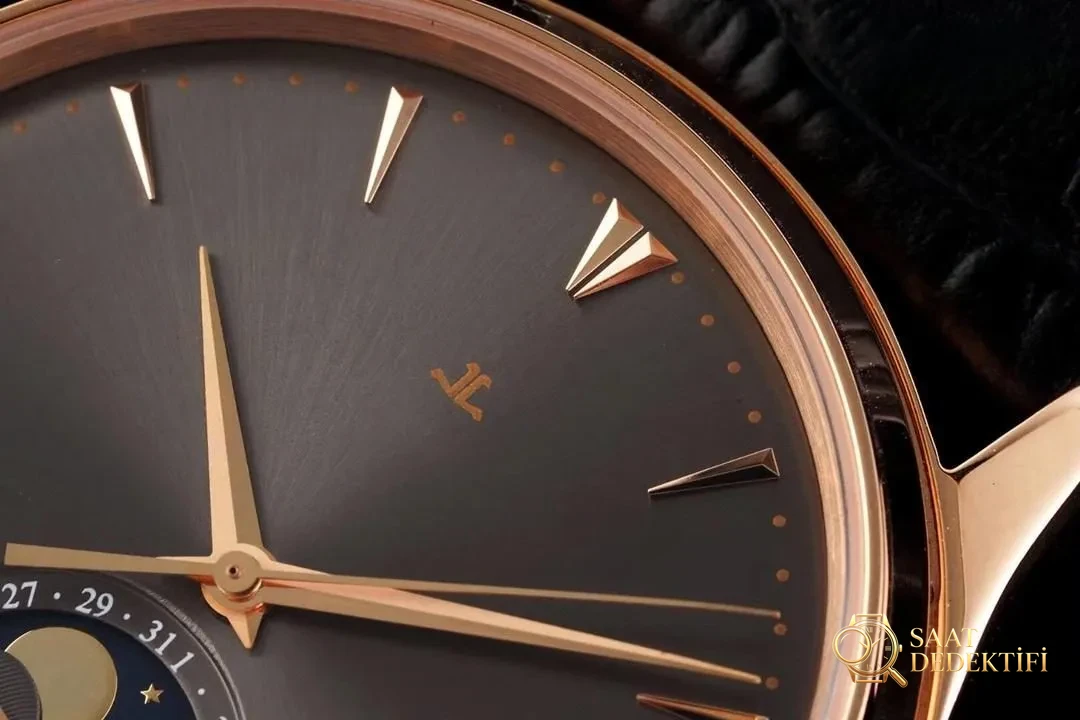 AZ Factory Jaeger-LeCoultre Master Moon Phase 136255J roségoldenes graues Zifferblatt – Gehäuseprofil und Kronenbewertung