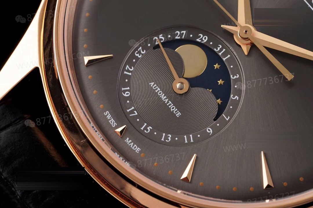 AZ Factory Jaeger-LeCoultre Master Moon Phase 136255J rose gold gri kadran — 4. fotoğraf