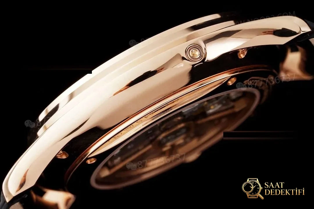 AZ Factory Jaeger-LeCoultre Master Moon Phase 136255J roségoldenes graues Zifferblatt – Makro-Zifferblatt und Index-Verarbeitung