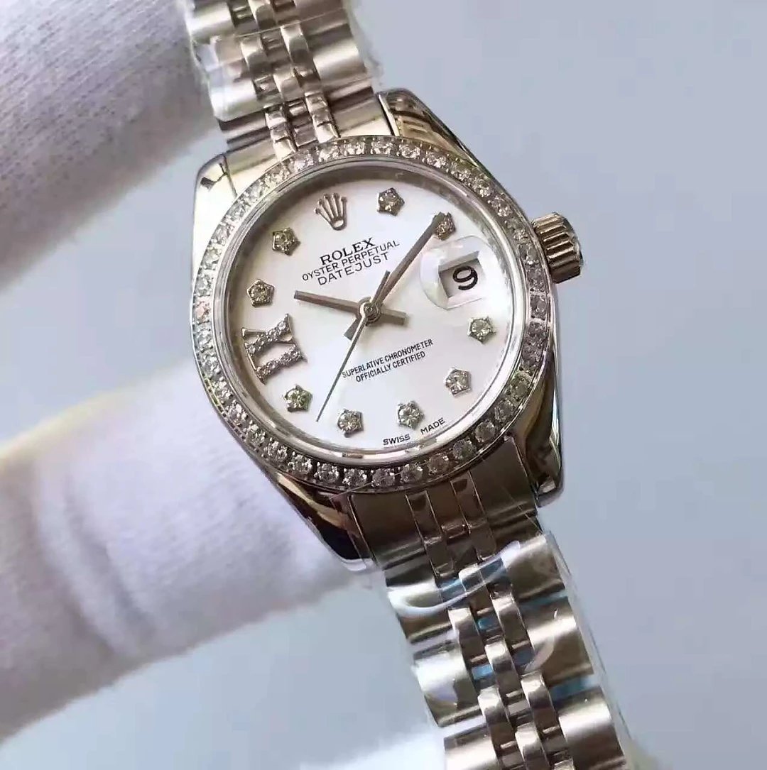 33mm Rolex Datejust MOP Paslanmaz Çelik Saat