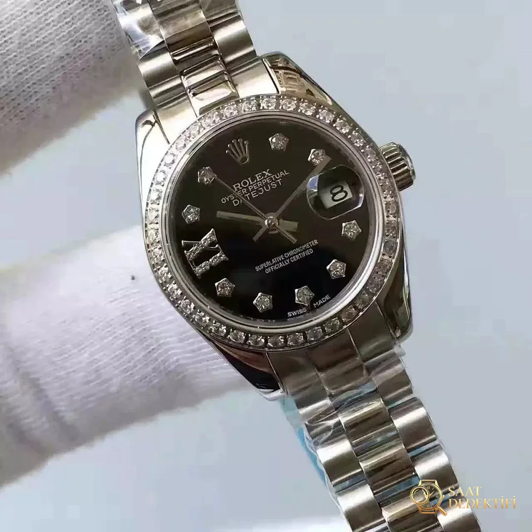 Replica Rolex Lady Datejust 33mm Black