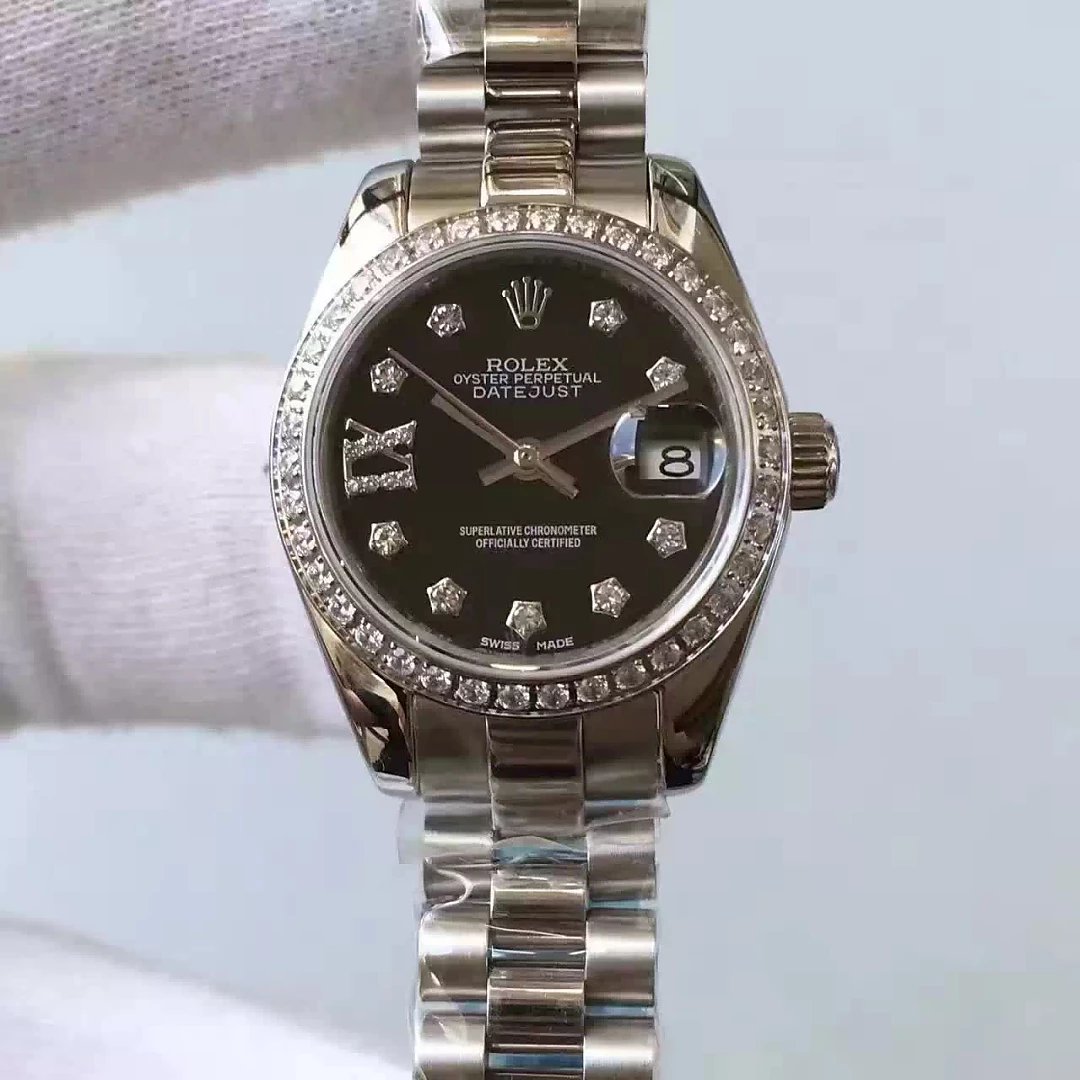 Rolex Lady Datejust 33mm Siyah Kadran