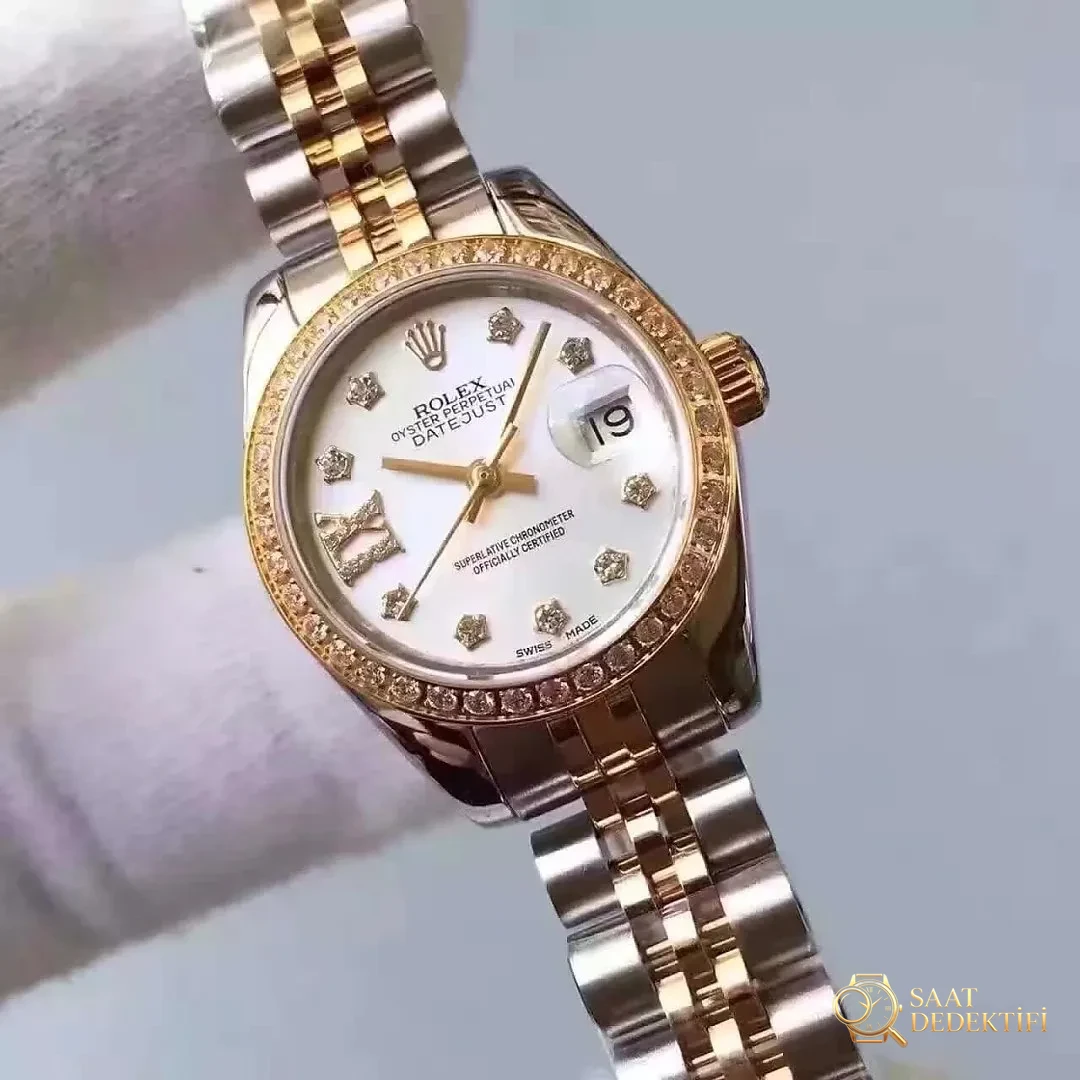 Two Color 33mm Lady Rolex Datejust Diamond