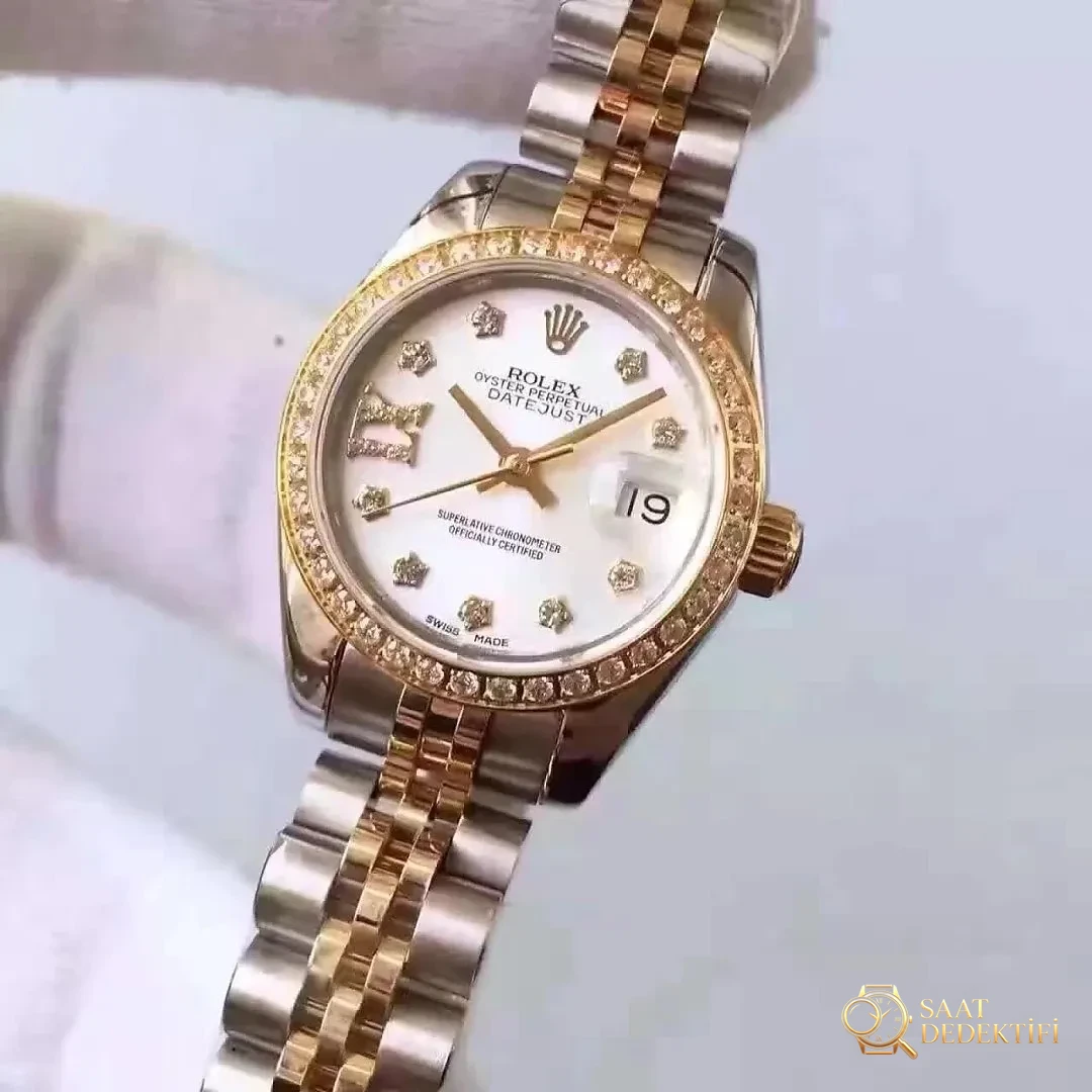 Two Color Rolex Datejust Diamond Replica Watch