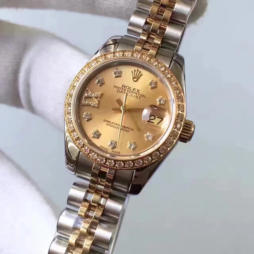 İki Renk Pırlanta Rolex Datejust 33mm