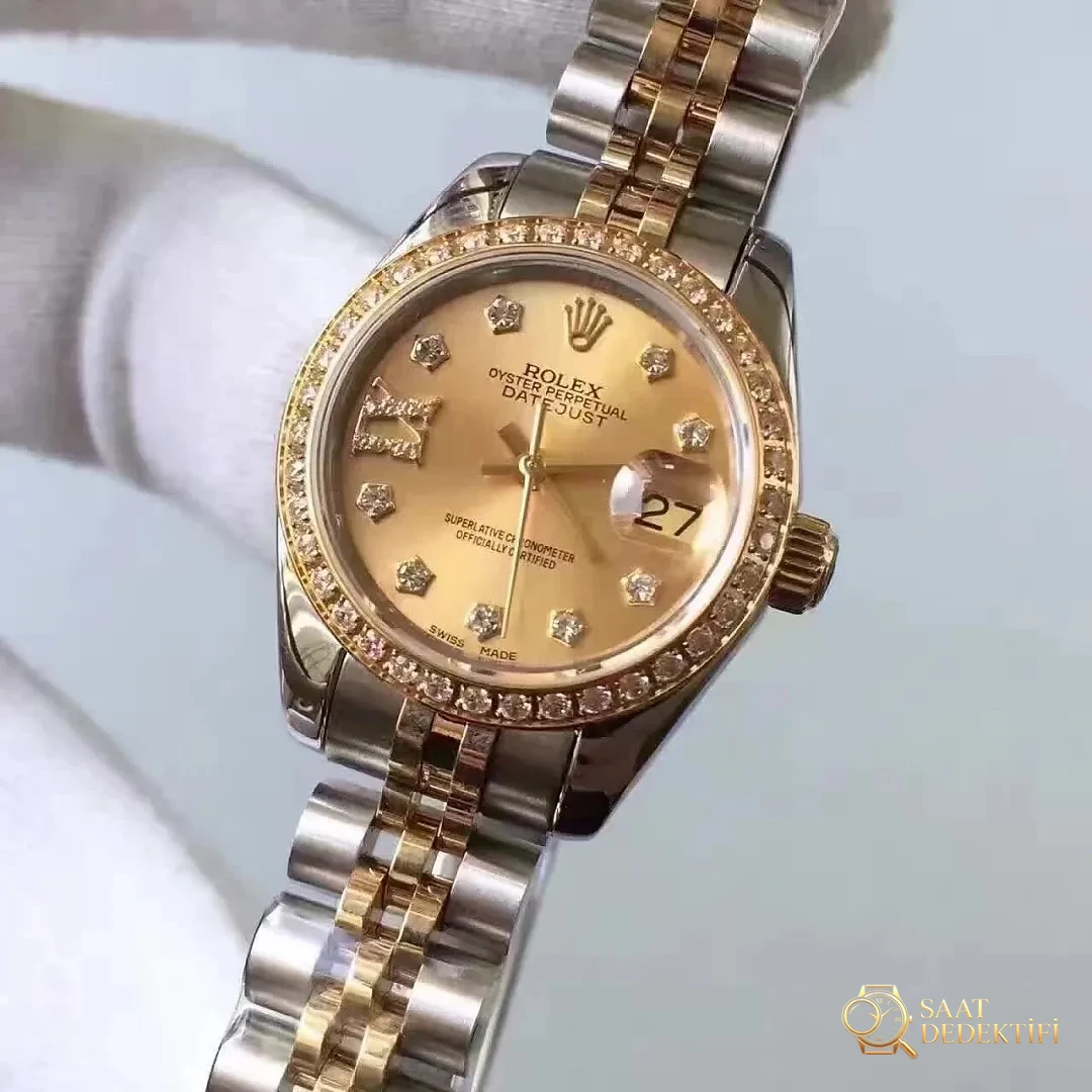 Two Color Diamond Rolex Datejust 33mm