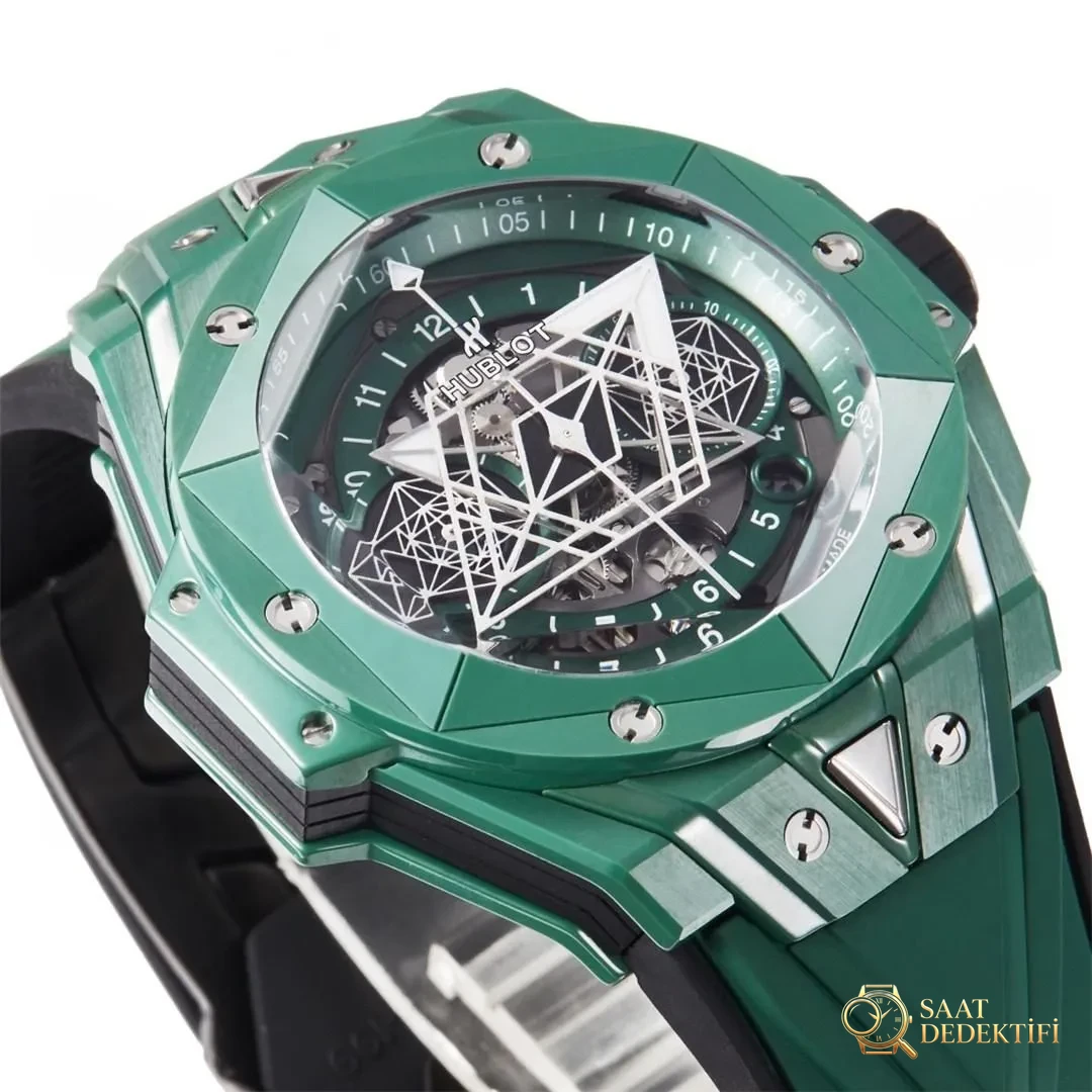 BBF Factory Hublot Big Bang Tattoo İkinci Nesil Yeşil Seramik: İşçilik Detayları Bir Bakışta Replika mı? - Bilezik, Toka ve Klips Mekanizması